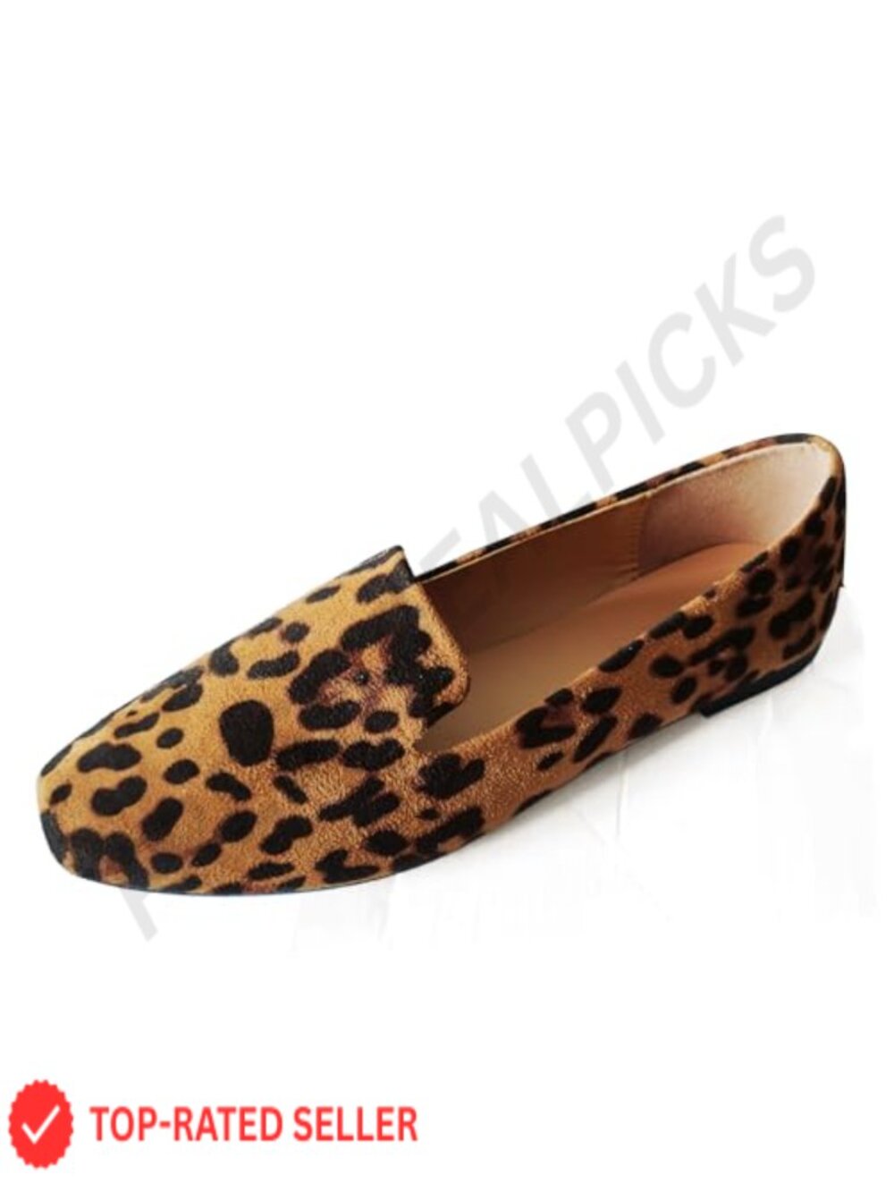 Suede Loafers Women Flat Slip On Comfortable Pointed Toe Casual Shoes